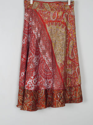 Vintage Paisley Wrap Over Skirt S - The Harlequin