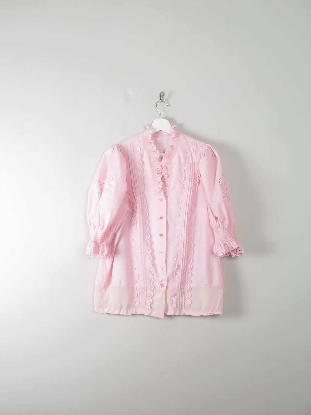 Vintage Pink Austrian Blouse M/L - The Harlequin