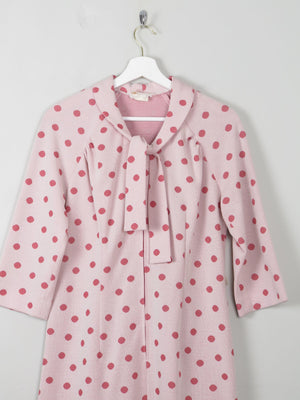 Vintage Pink Polka Dot Dress 10/12 - The Harlequin