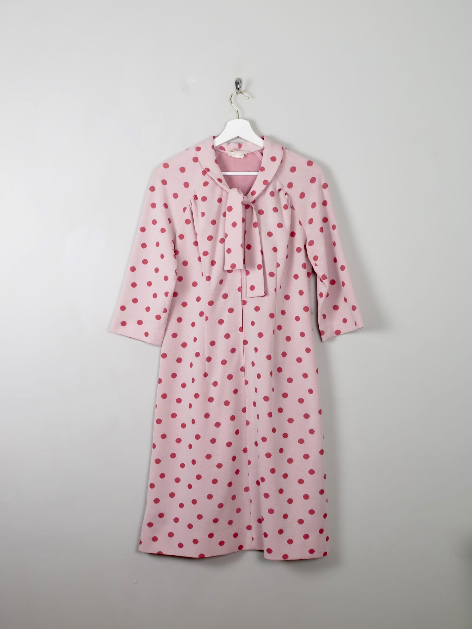 Vintage Pink Polka Dot Dress 10/12 - The Harlequin