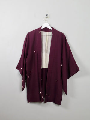 Vintage Plum KImono S/M - The Harlequin