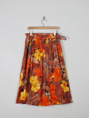 Vintage Printed Skirt S - The Harlequin