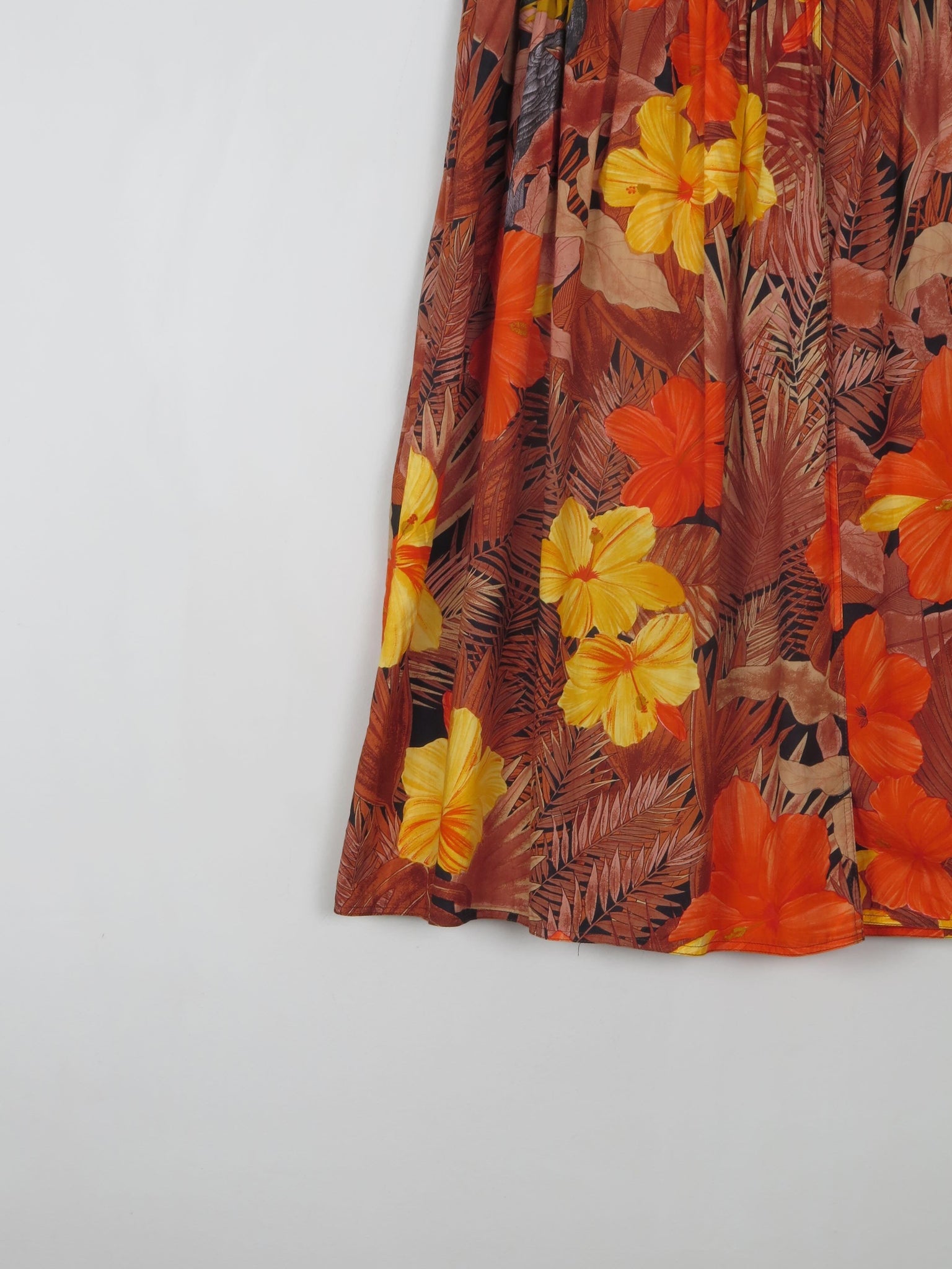 Vintage Printed Hawaiian Print Skirt 28/10 - The Harlequin