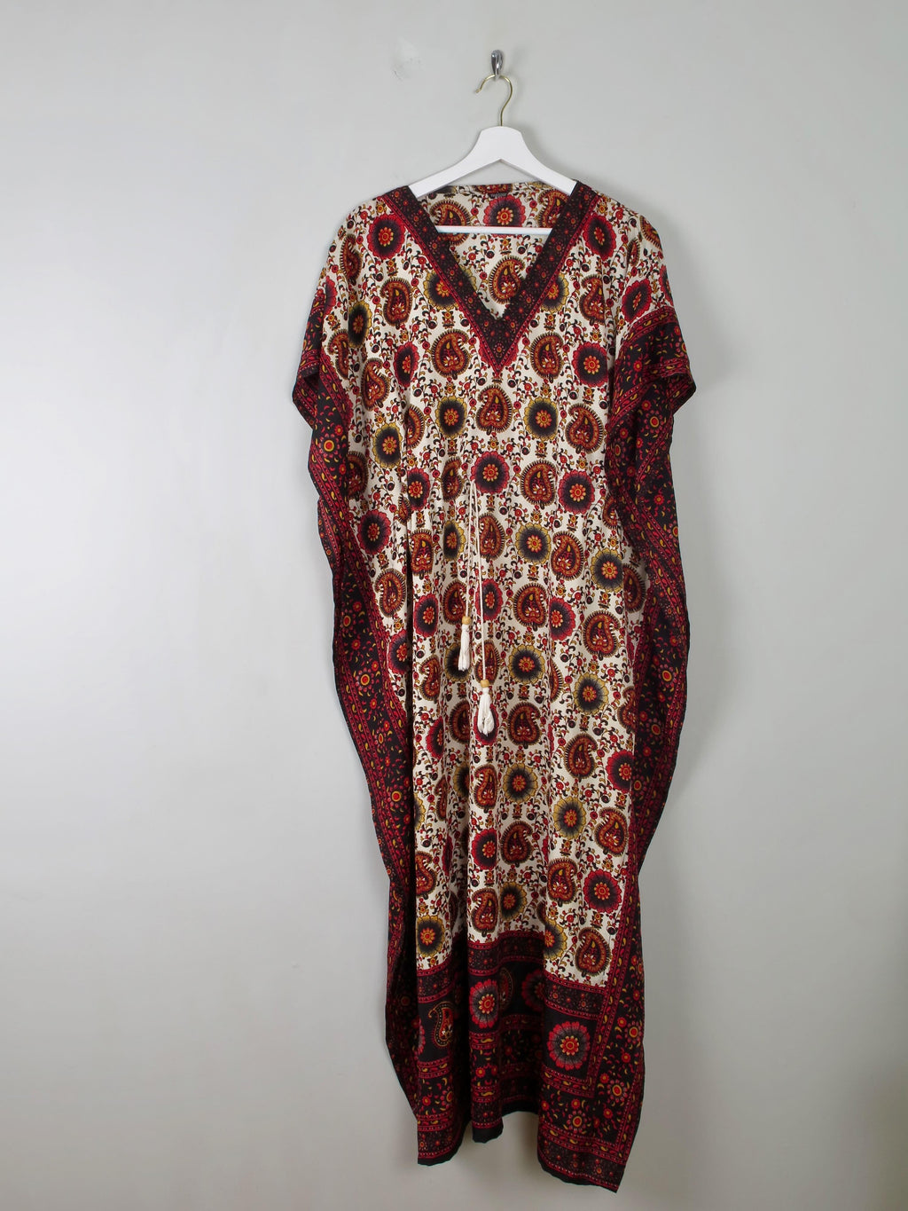 Vintage Printed Kaftan Dress One Size - The Harlequin