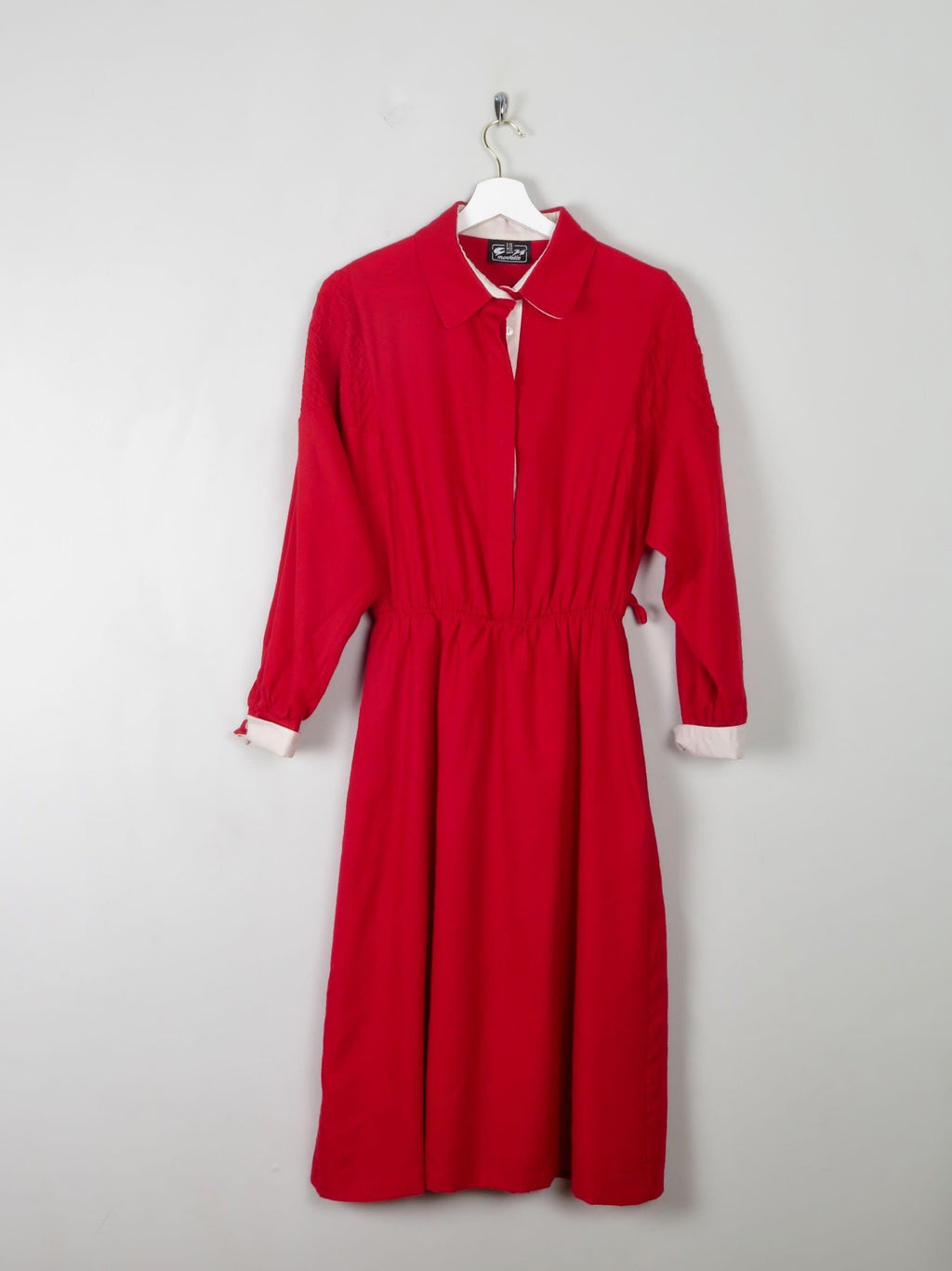 Vintage Red Shirt Dress S/M - The Harlequin