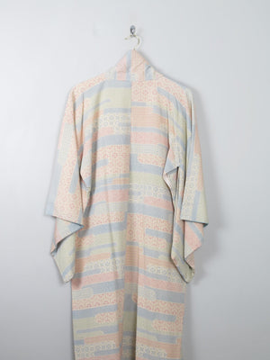 Vintage Silk Colourful Kimono S/M - The Harlequin