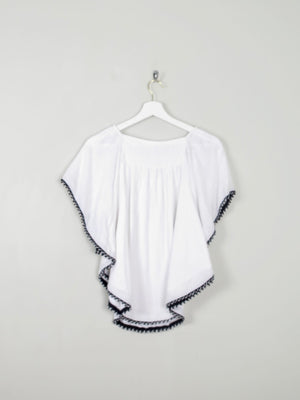 Vintage Style Embroidered  Folk Top S - The Harlequin
