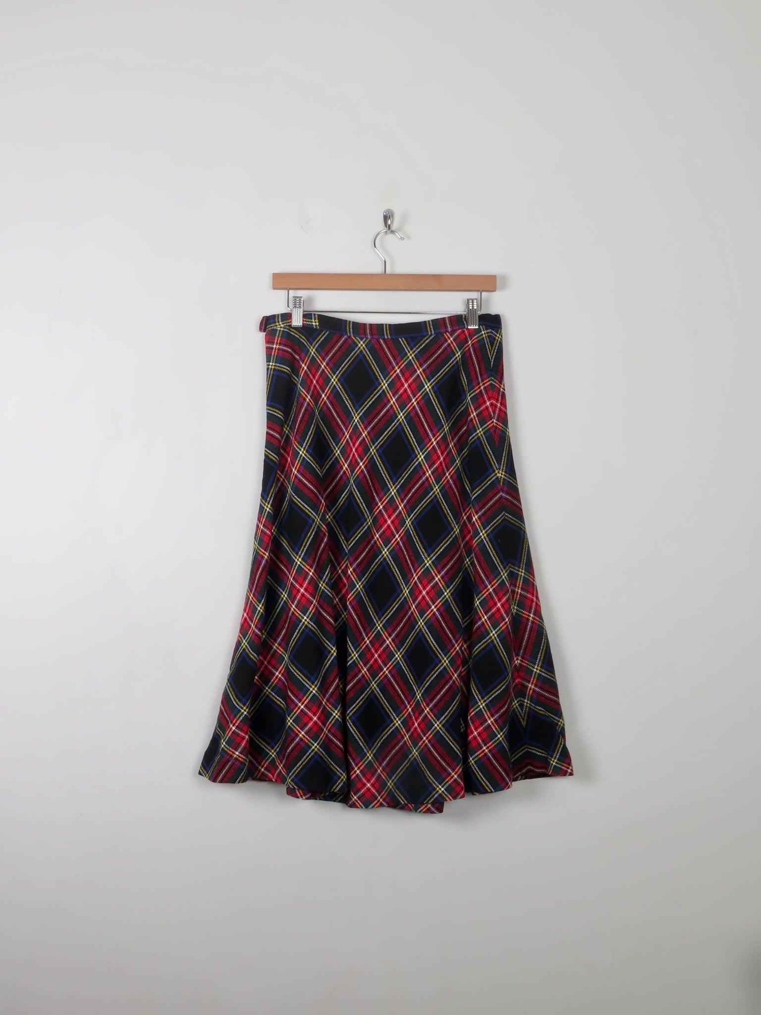 Vintage Tartan Skirt 30" W - The Harlequin