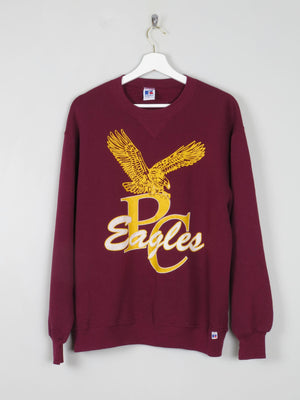 Wine Vintage P C Eagles Sweatshirt M - The Harlequin