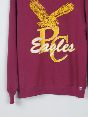 Wine Vintage P C Eagles Sweatshirt M - The Harlequin