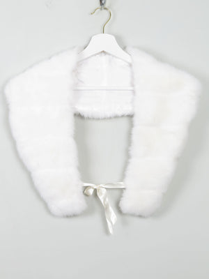 Winter White Faux Fur Stole Collar - The Harlequin