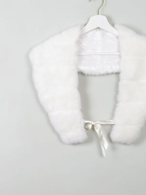 Winter White Faux Fur Stole Collar - The Harlequin