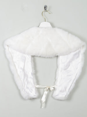 Winter White Faux Fur Stole Collar - The Harlequin