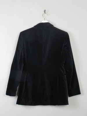 Women's Anne Brooks Vintage Black Velvet Jacket S/10 - The Harlequin