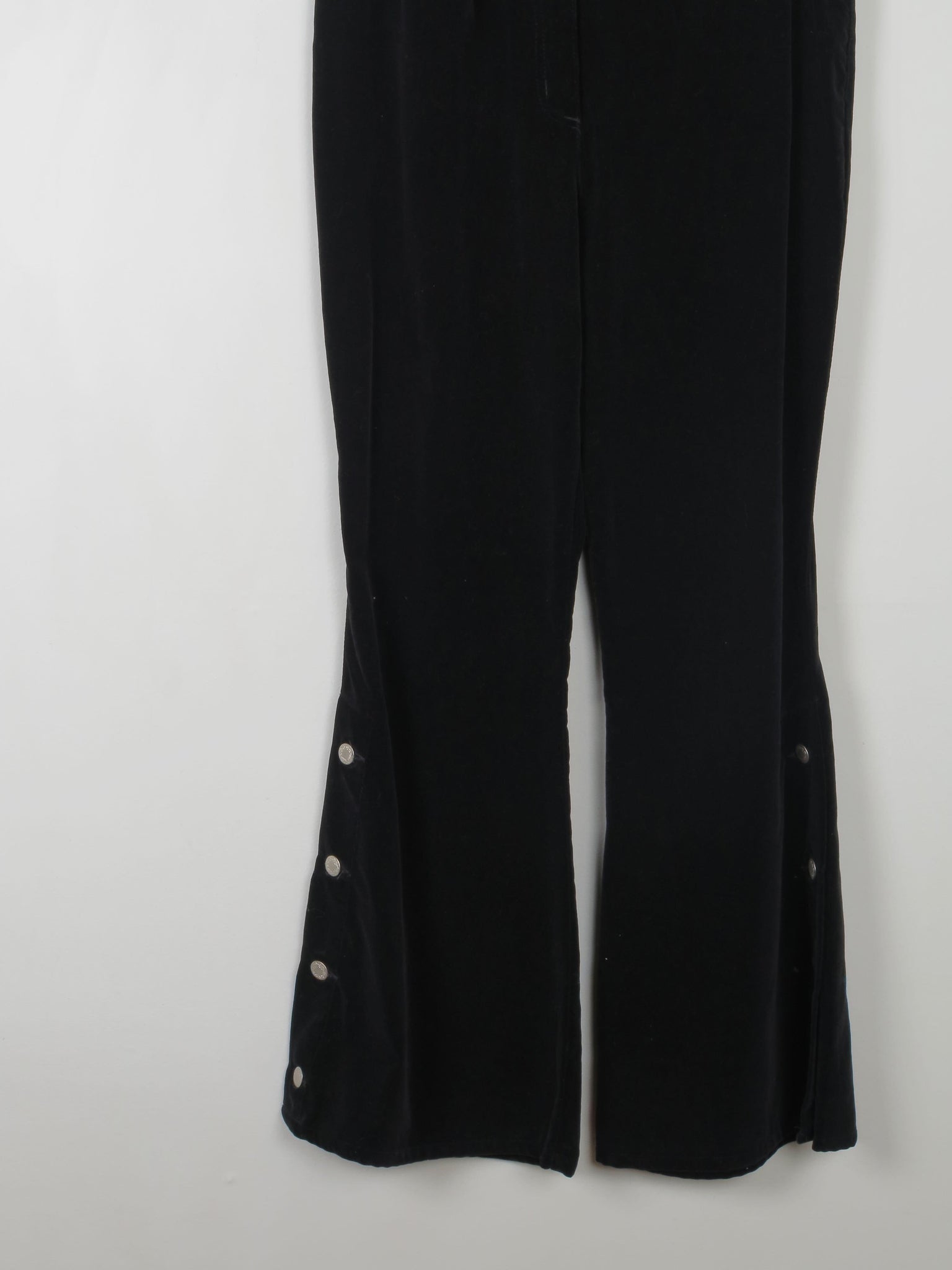 Women's Black Velvet Flares  31W [Curvy fit} - The Harlequin