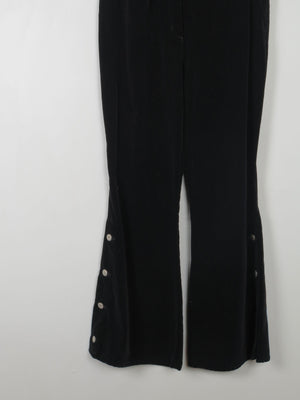 Women's Black Velvet Flares  31W [Curvy fit} - The Harlequin