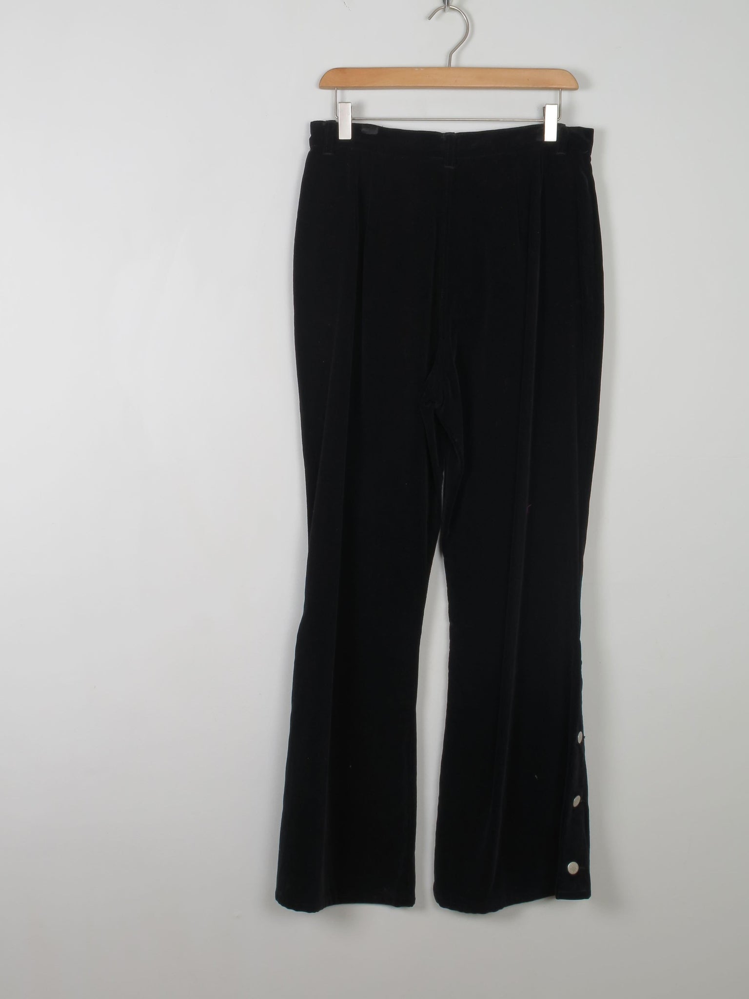 Women's Black Velvet Flares  31W [Curvy fit} - The Harlequin