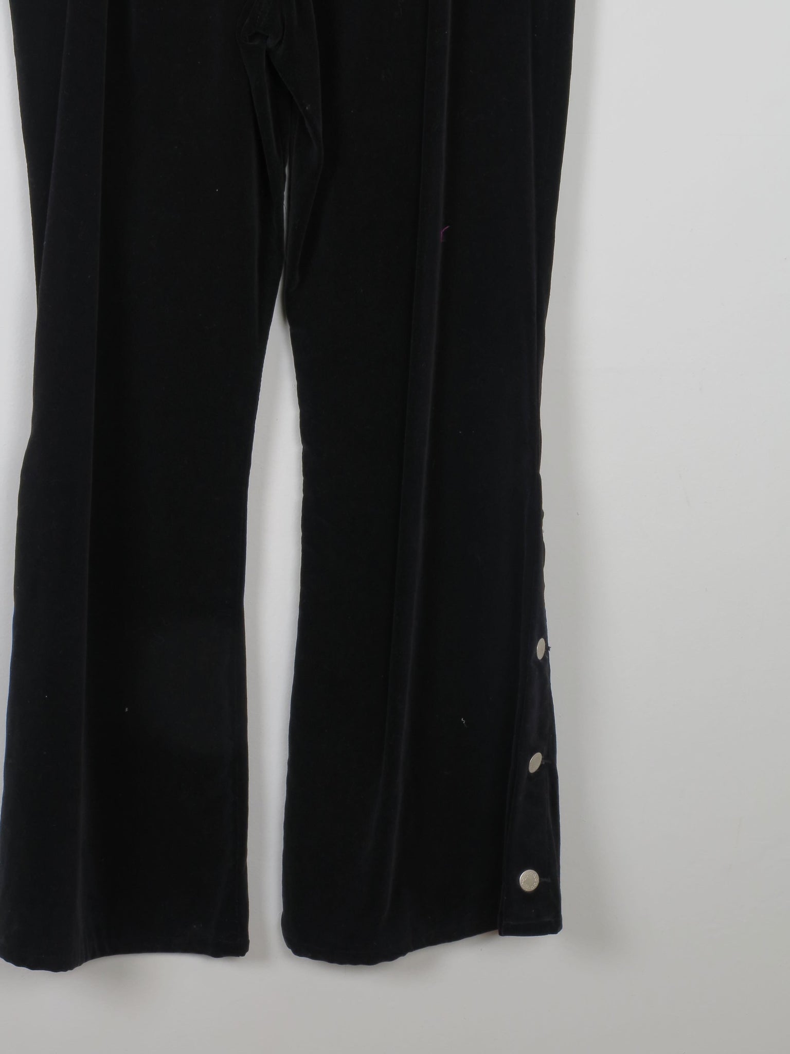 Women's Black Velvet Flares  31W [Curvy fit} - The Harlequin