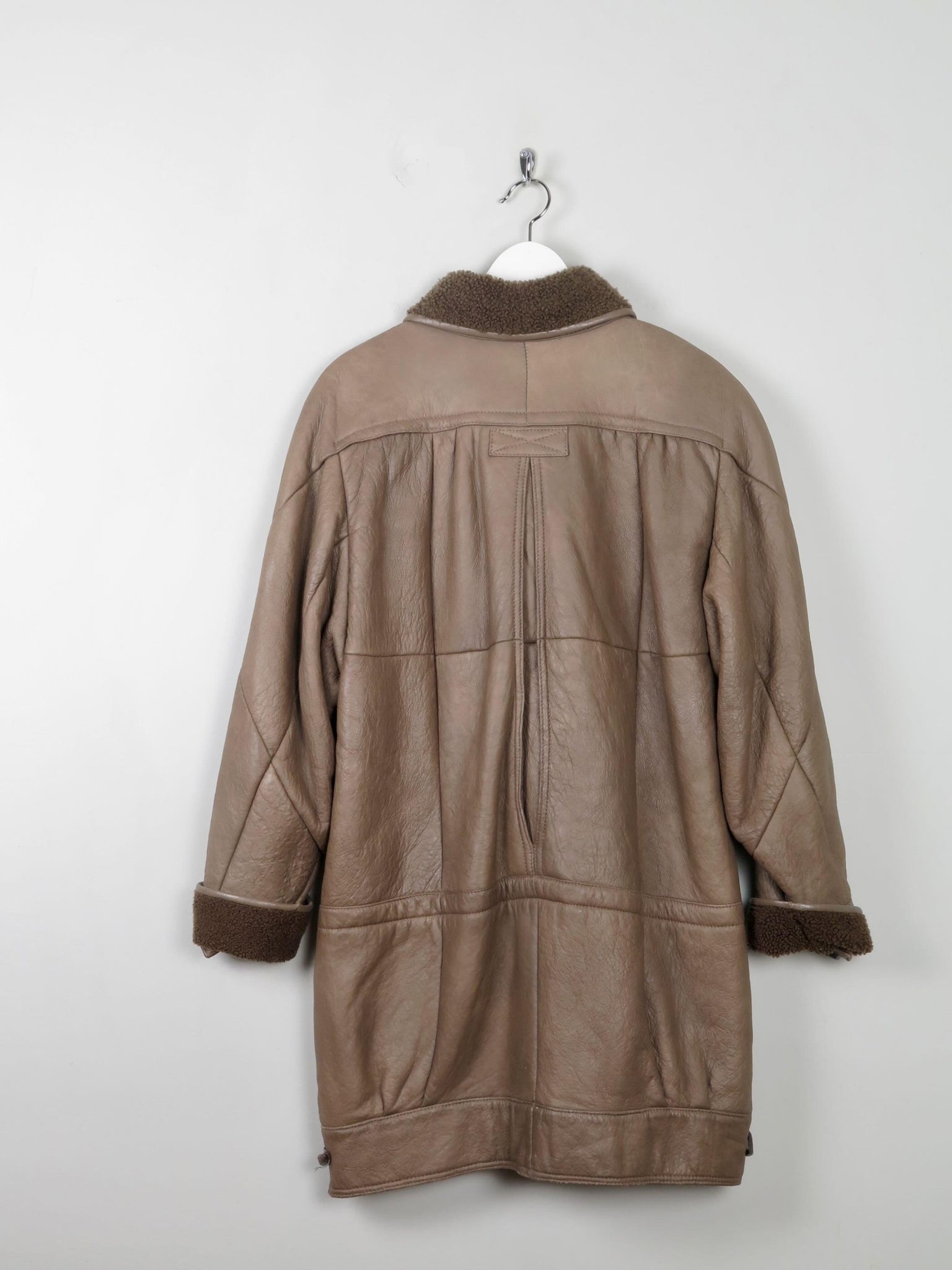 Women's Coffee Brown Vintage Shearling Short Coat M/L - The Harlequin
