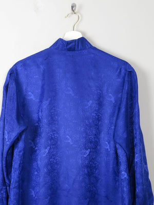 Women's Electric Blue Vintage Blouse M - The Harlequin