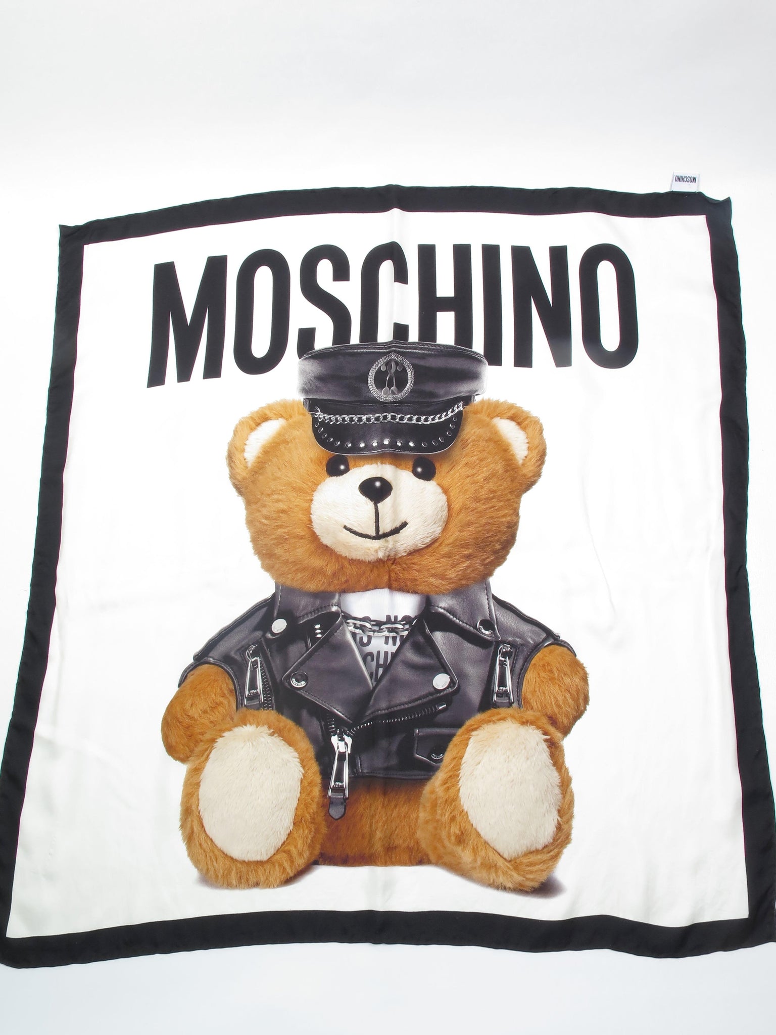 Moschino Silk Teddy Scarf - The Harlequin