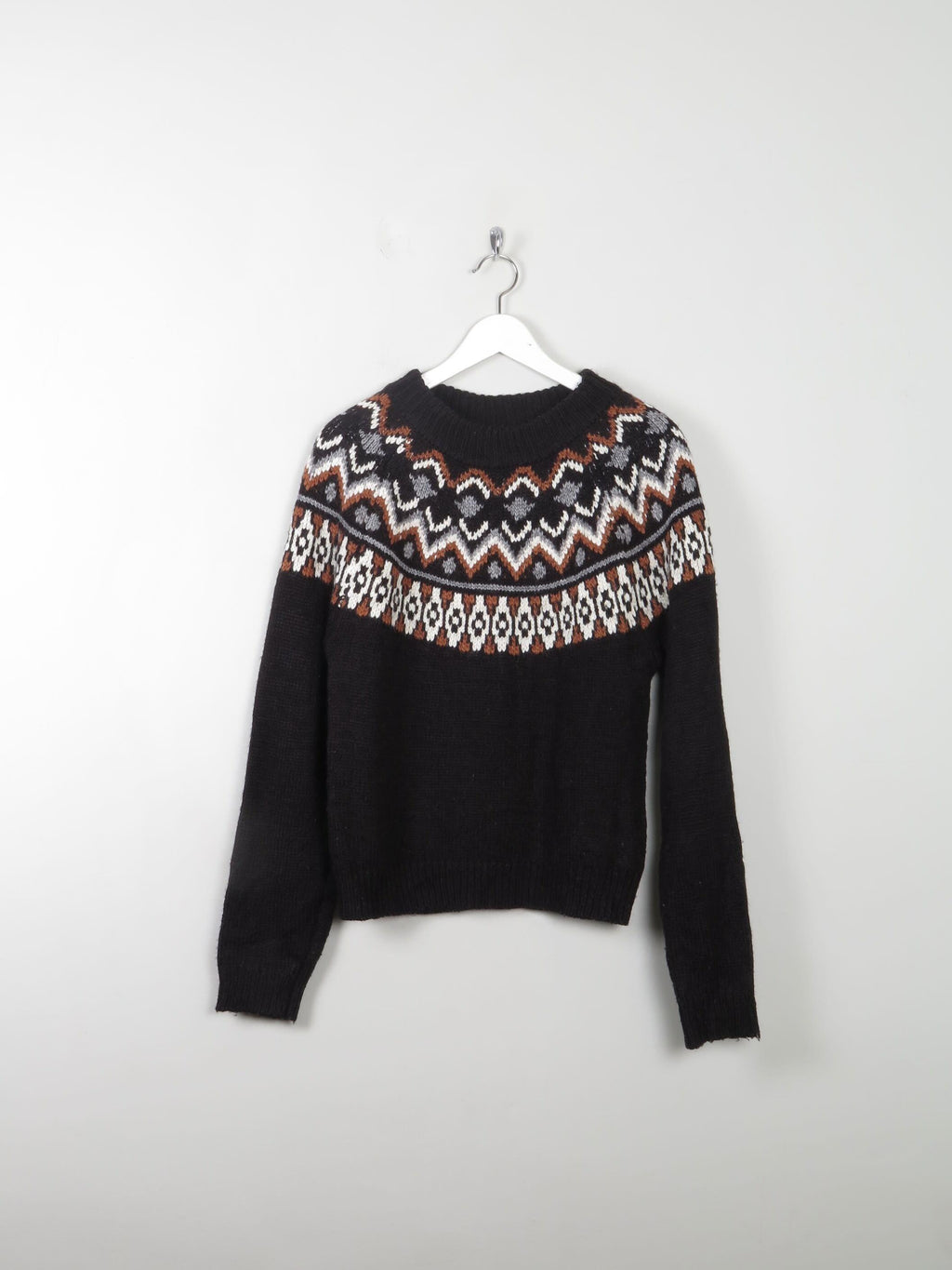 Women's Nordic Style Wool Jumper S/M - The Harlequin