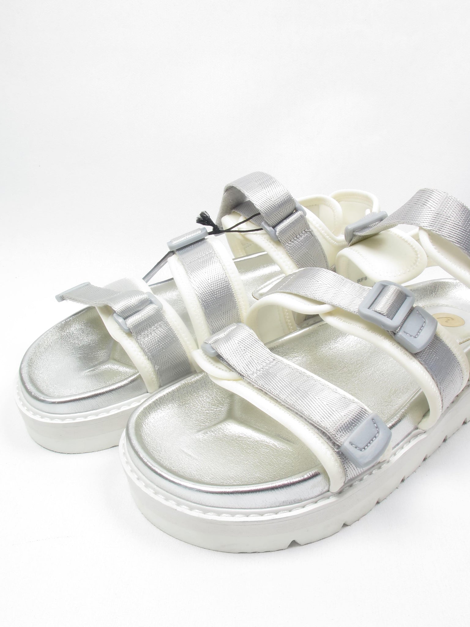 Women's Replay Silver Flatform Sandals 39/6 - The Harlequin