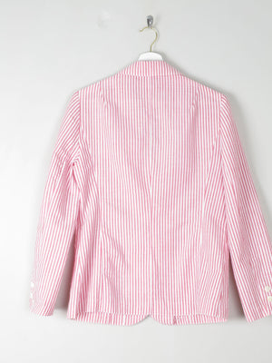 Women's Striped Boater Style Red & White Jacket S/M - The Harlequin