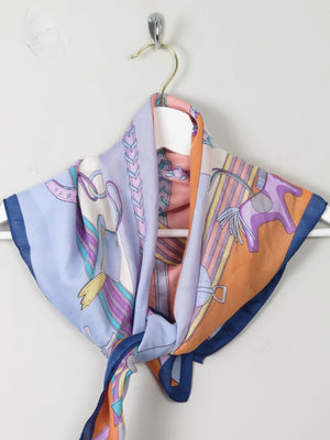 Women's Vibrant Silk Printed Scarf - The Harlequin