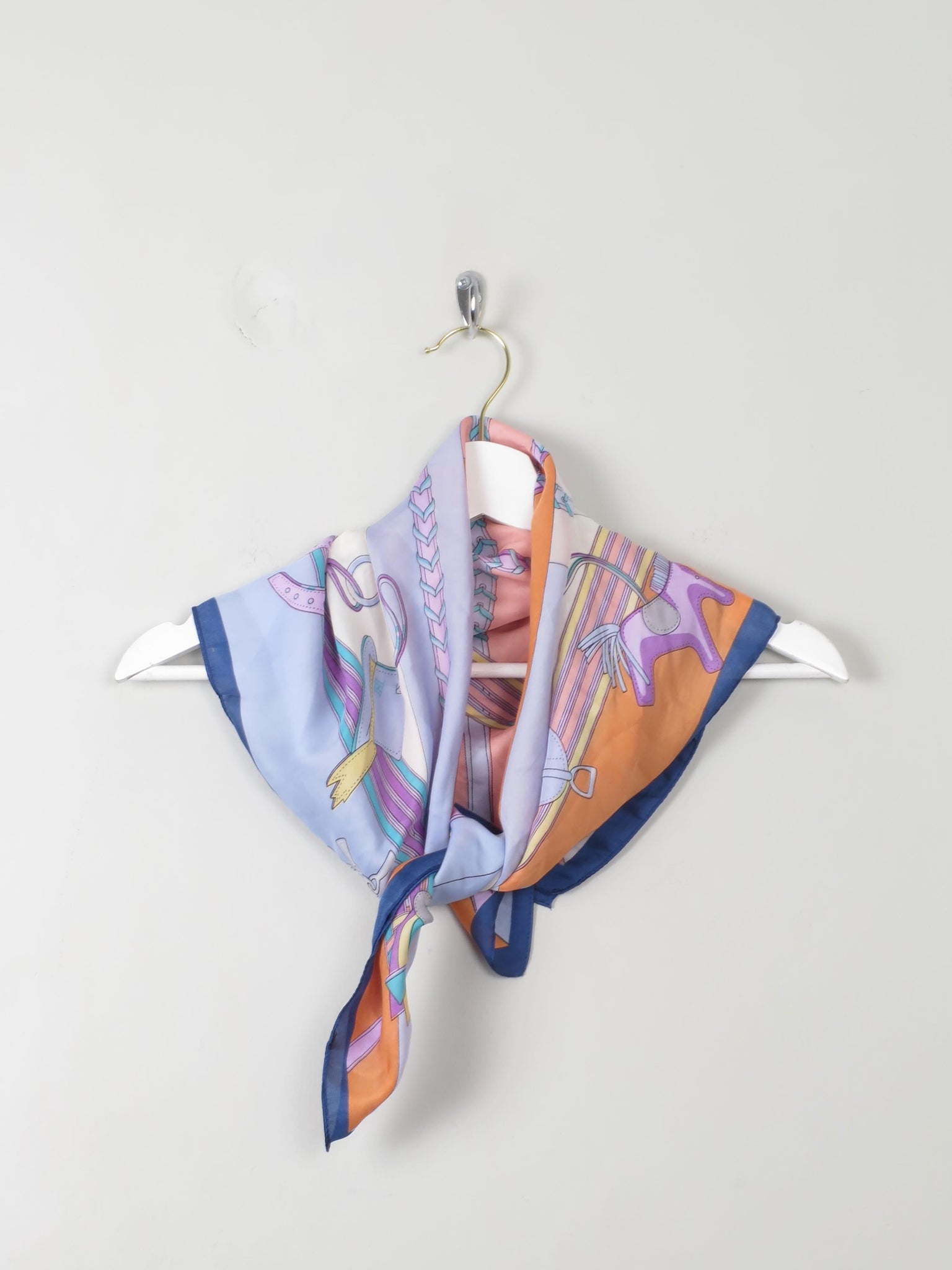 Women's Vibrant Silk Printed Scarf - The Harlequin