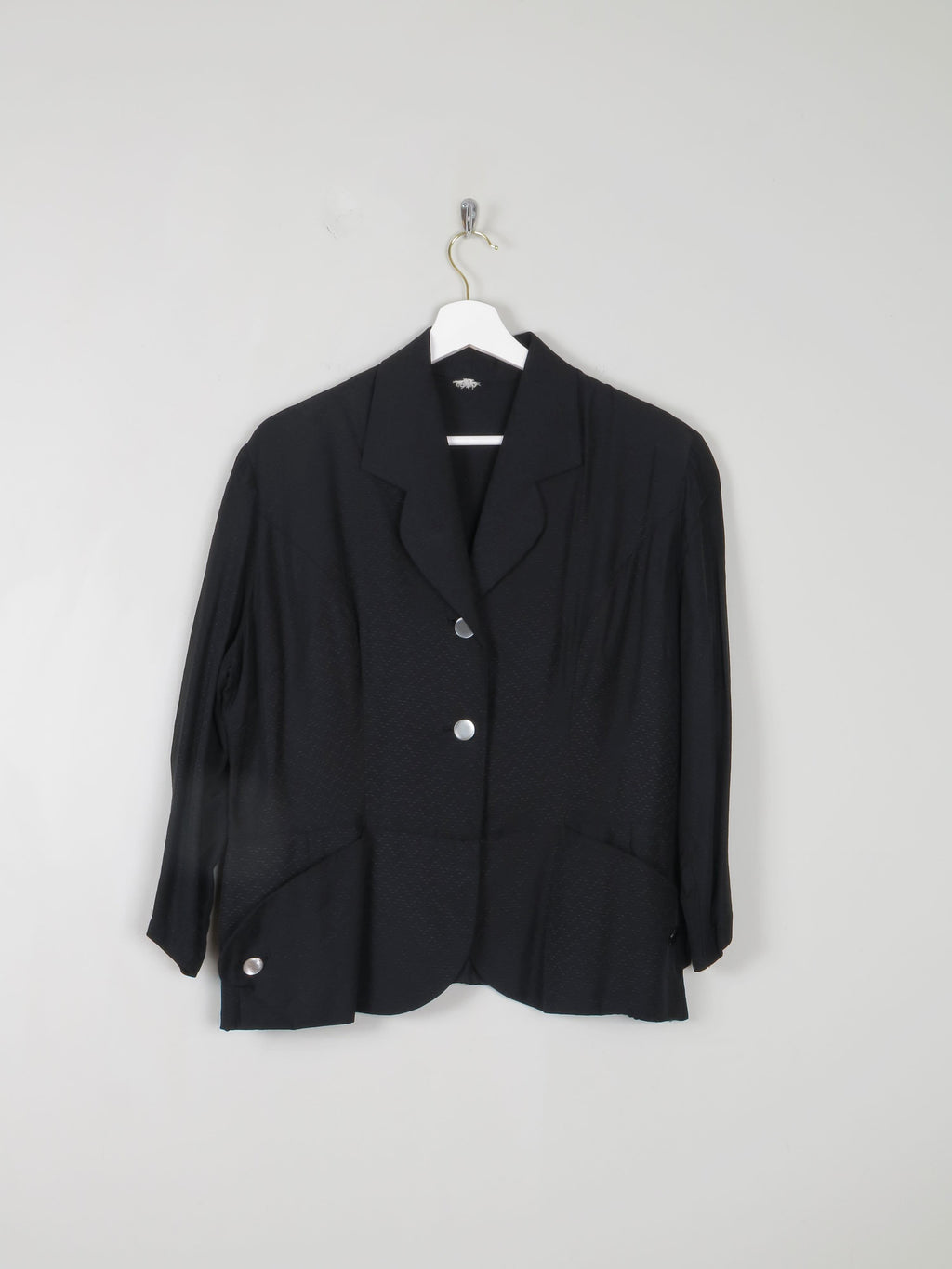Women's Vintage Black Jacket 14 - The Harlequin
