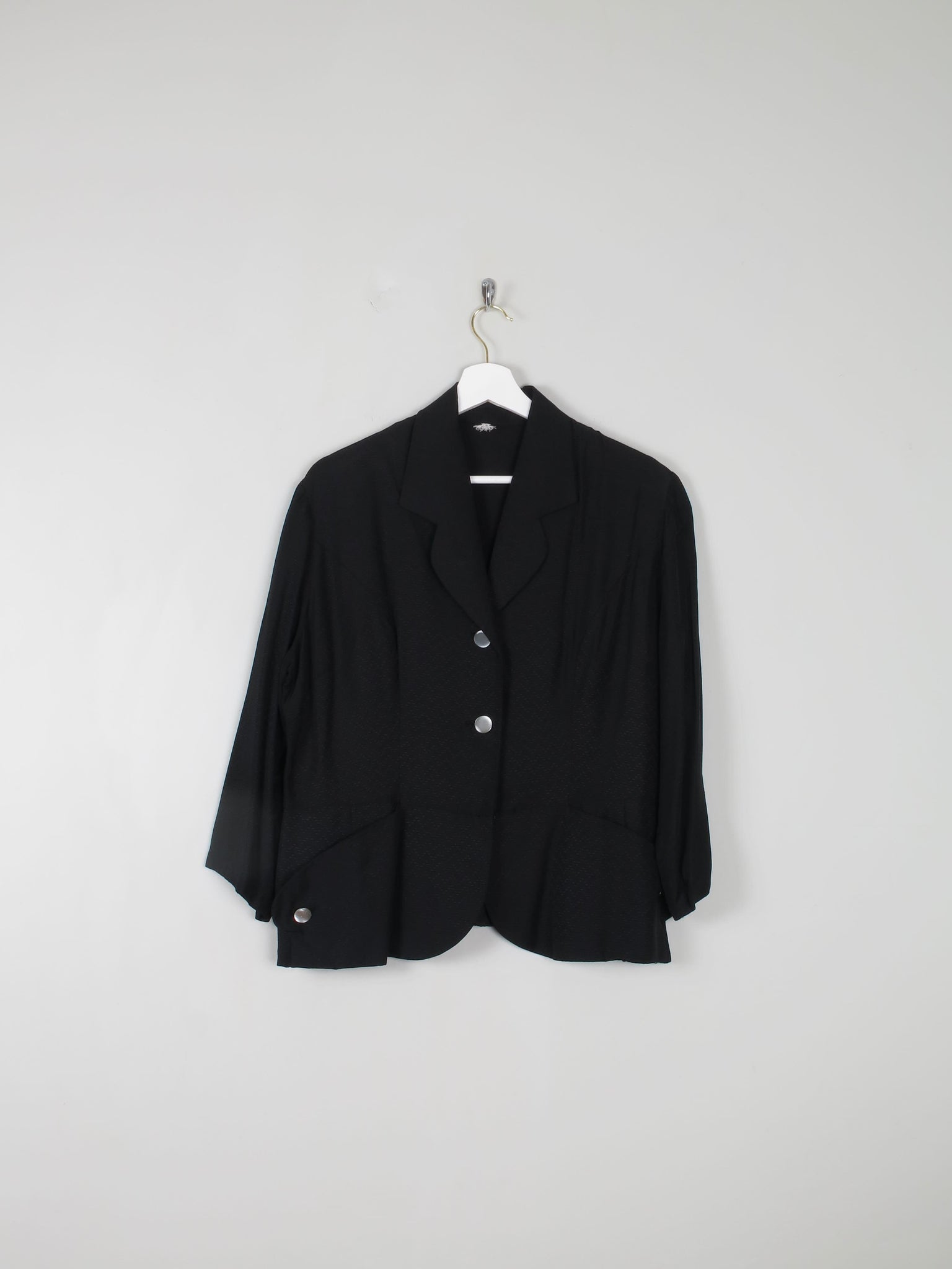 Women's Vintage Black Jacket 14 - The Harlequin