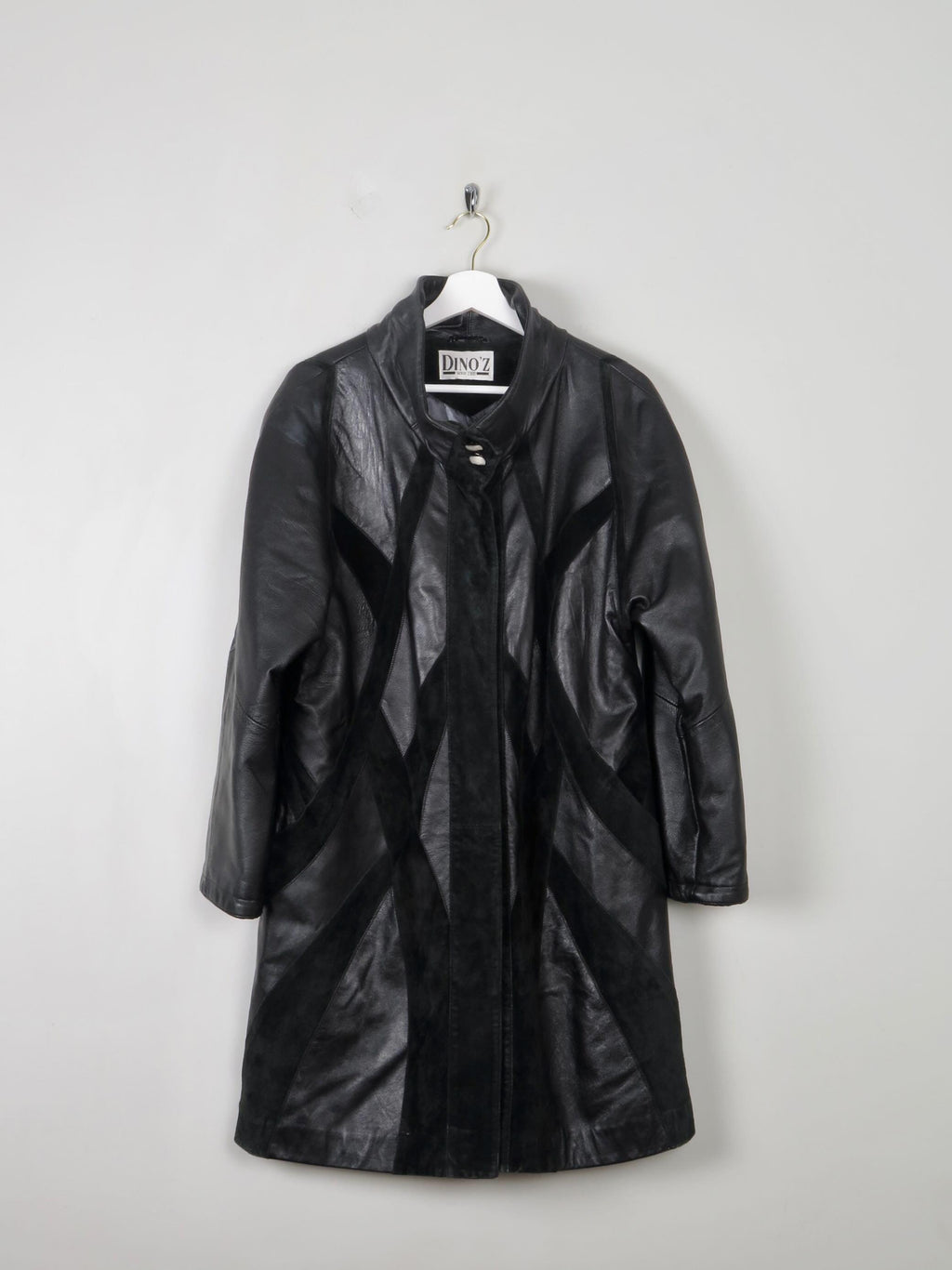 Women's Vintage Black Leather Short Coat M/L - The Harlequin