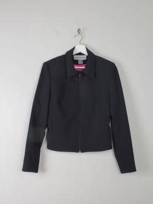Women's Vintage Black Tailored Jacket Warehouse S - The Harlequin