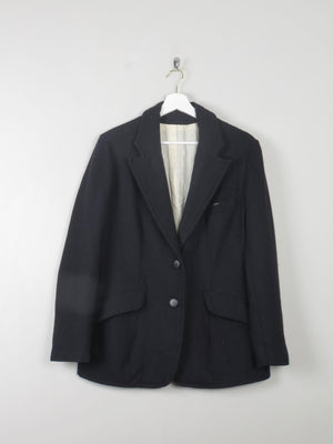 Women's Vintage Black Tweed Jacket 12 - The Harlequin