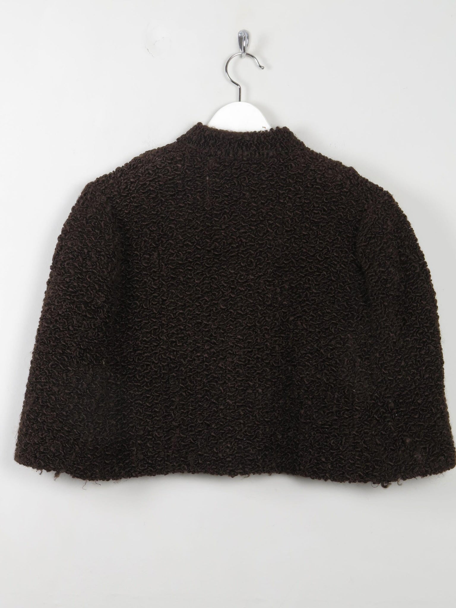 Women's Brown Furry Cape M/L - The Harlequin