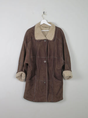 Women’s Vintage Brown Shearling Short Coat S/M/L - The Harlequin