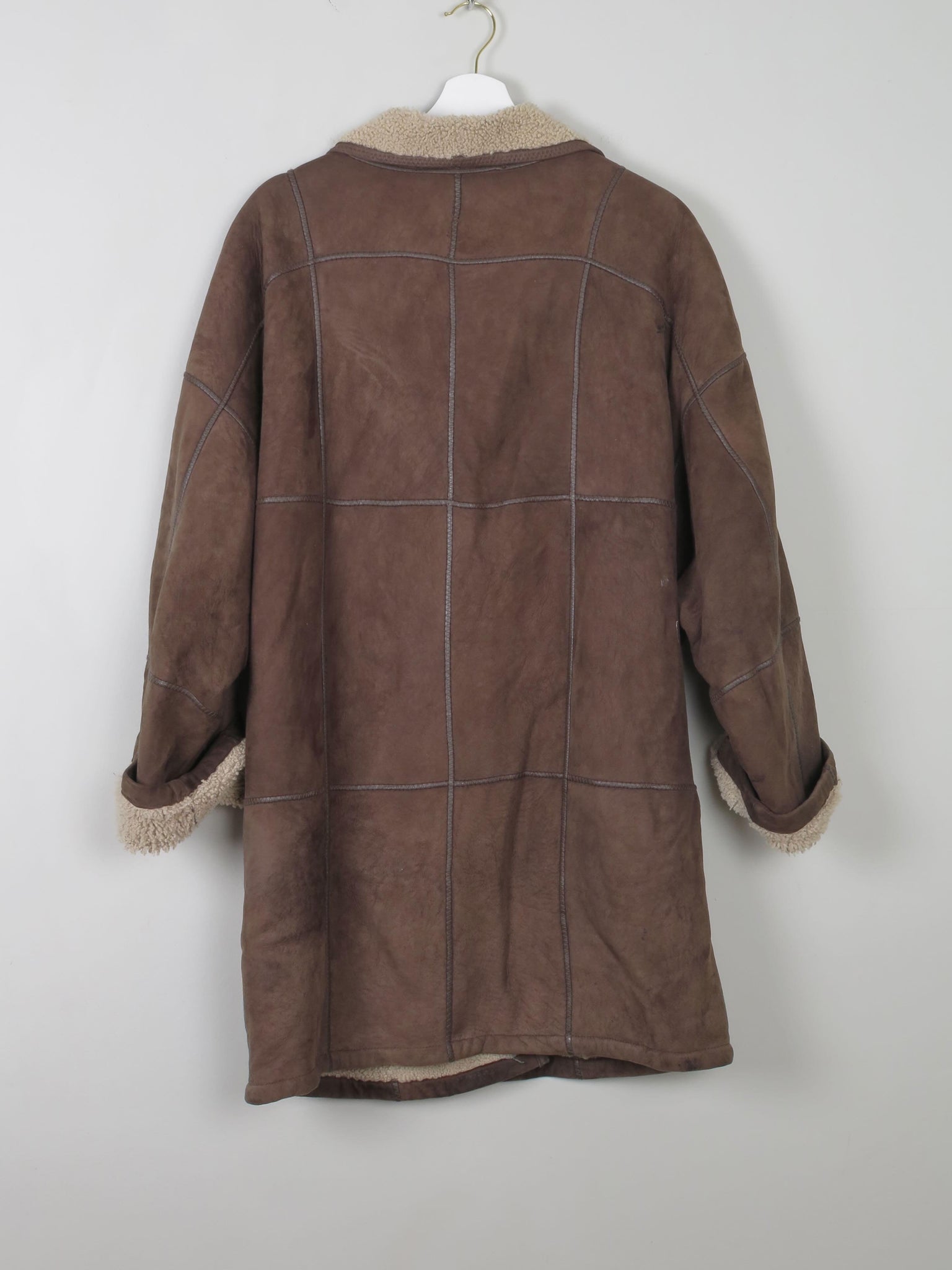 Women’s Vintage Brown Shearling Short Coat S/M/L - The Harlequin