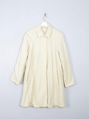 Women's Vintage Buttermilk Yellow Four Seasons Trench Coat S - The Harlequin