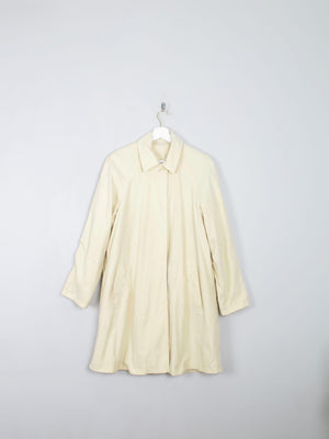 Women's Vintage Buttermilk Yellow Four Seasons Trench Coat S - The Harlequin