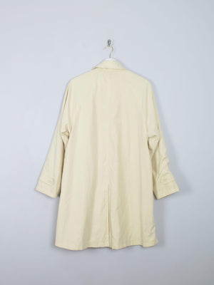 Women's Vintage Buttermilk Yellow Four Seasons Trench Coat S - The Harlequin