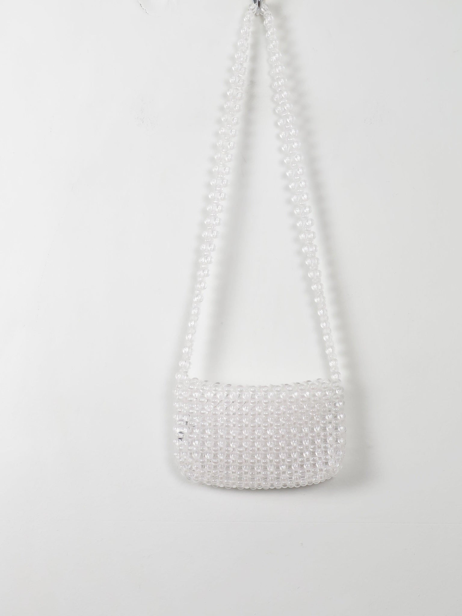 Women's Vintage Clear Beaded Bag - The Harlequin