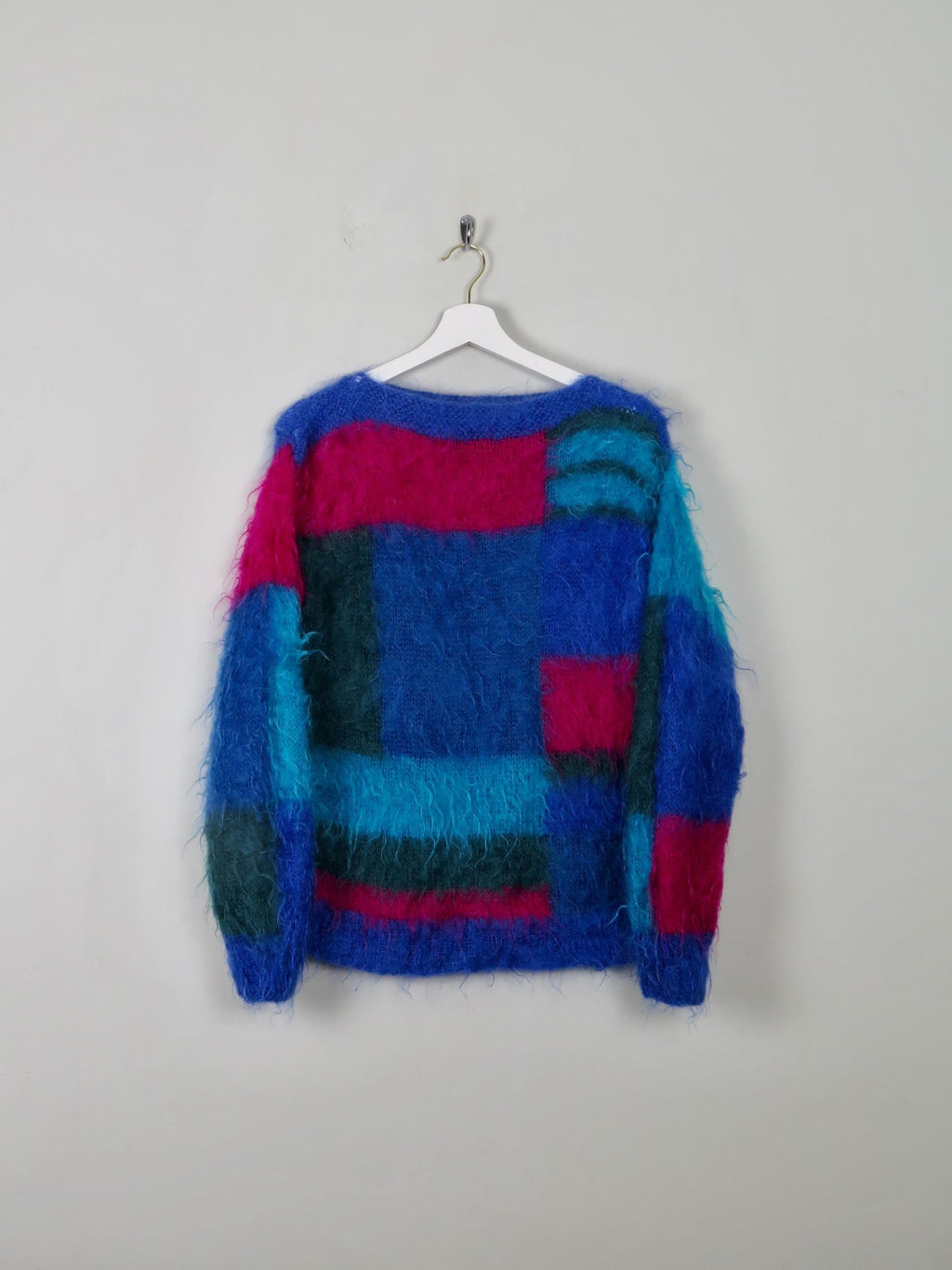 Women's Vintage Colourful Mohair Jumper S/M - The Harlequin