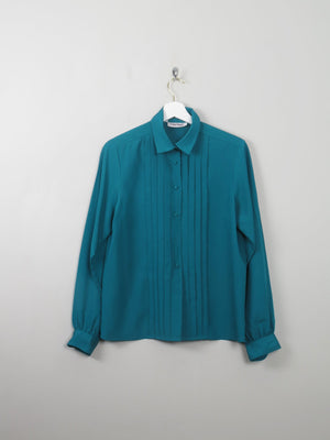 Women's Vintage Green Blouse S/M - The Harlequin