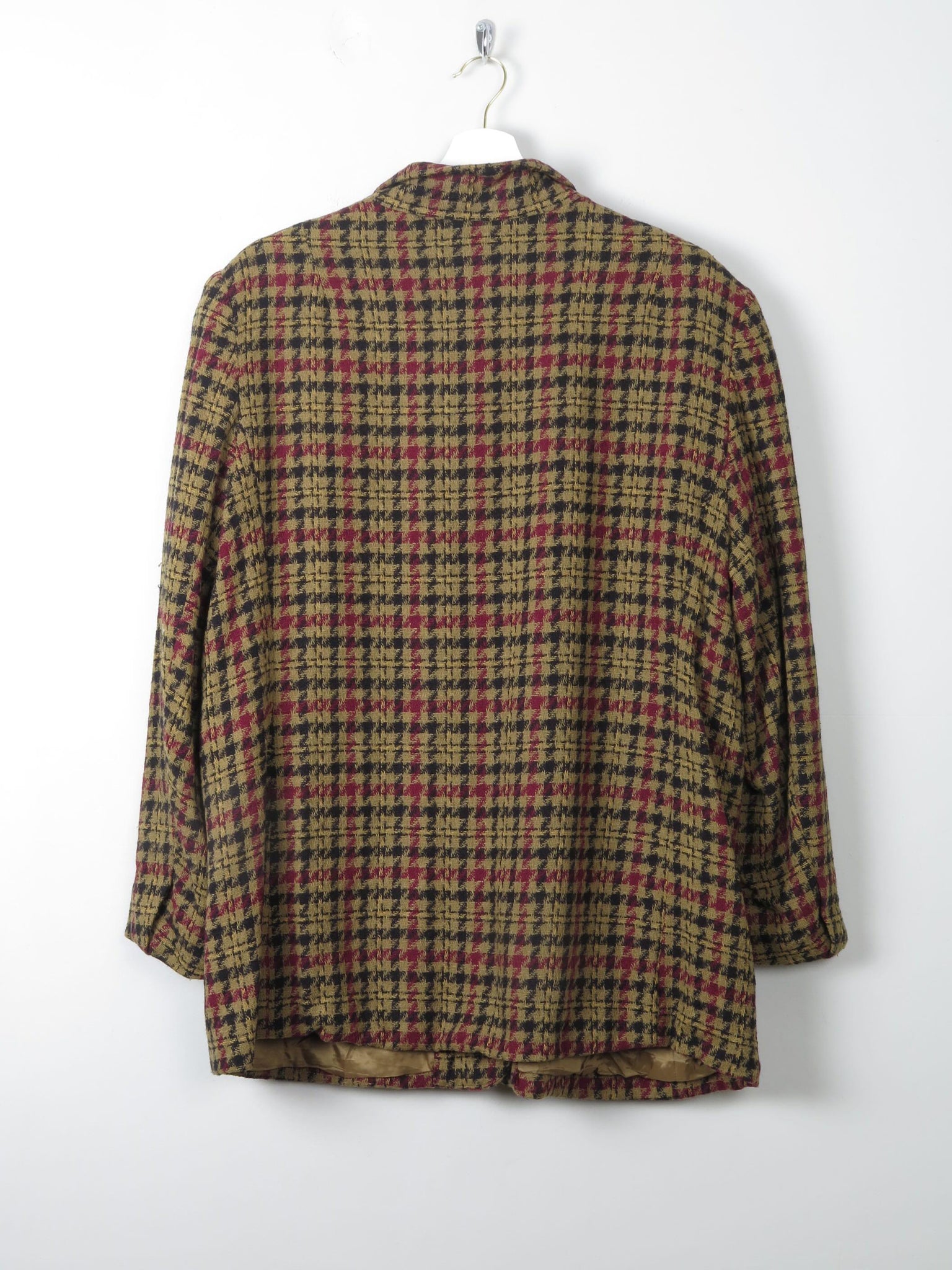 Women's Green Check Jacket L/XL - The Harlequin