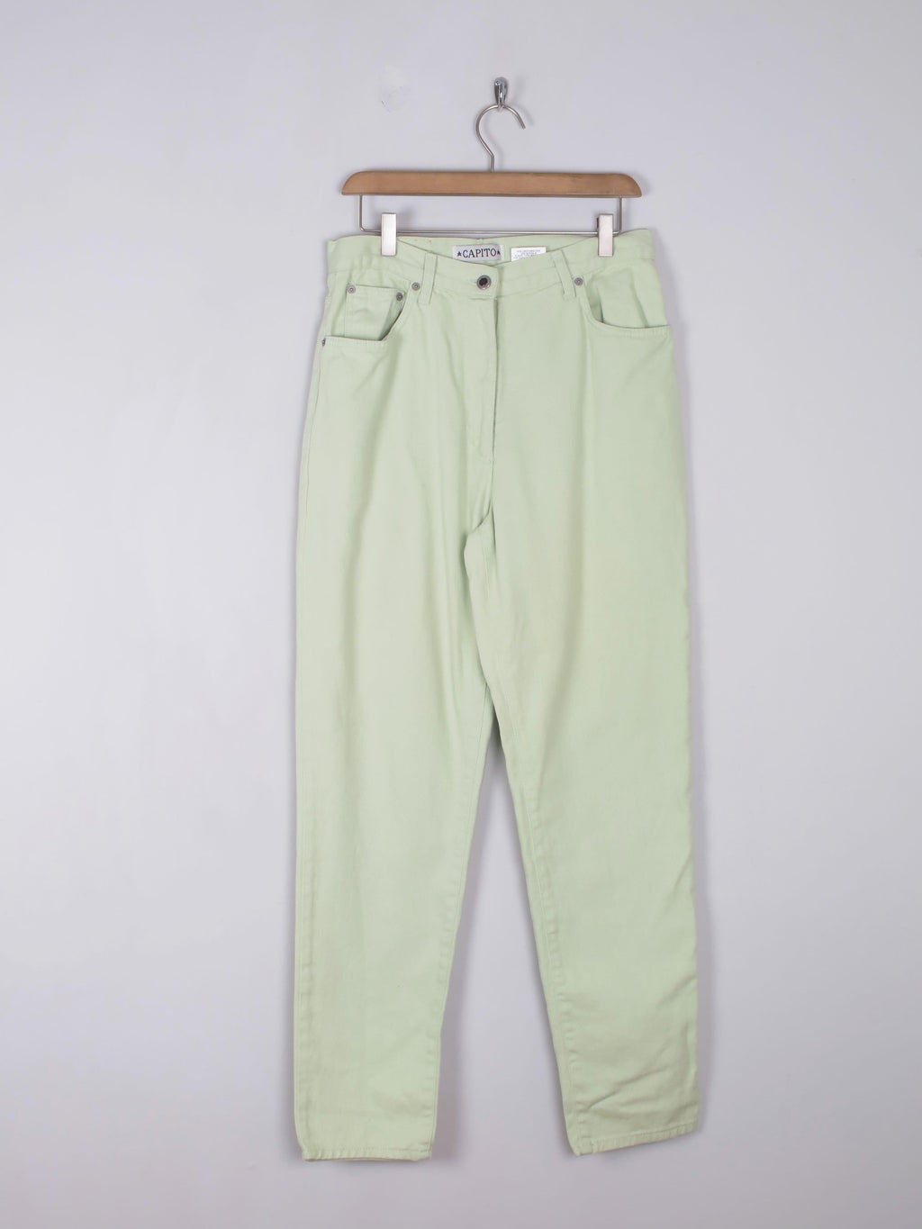 Women's Vintage Green Trousers 31" - The Harlequin