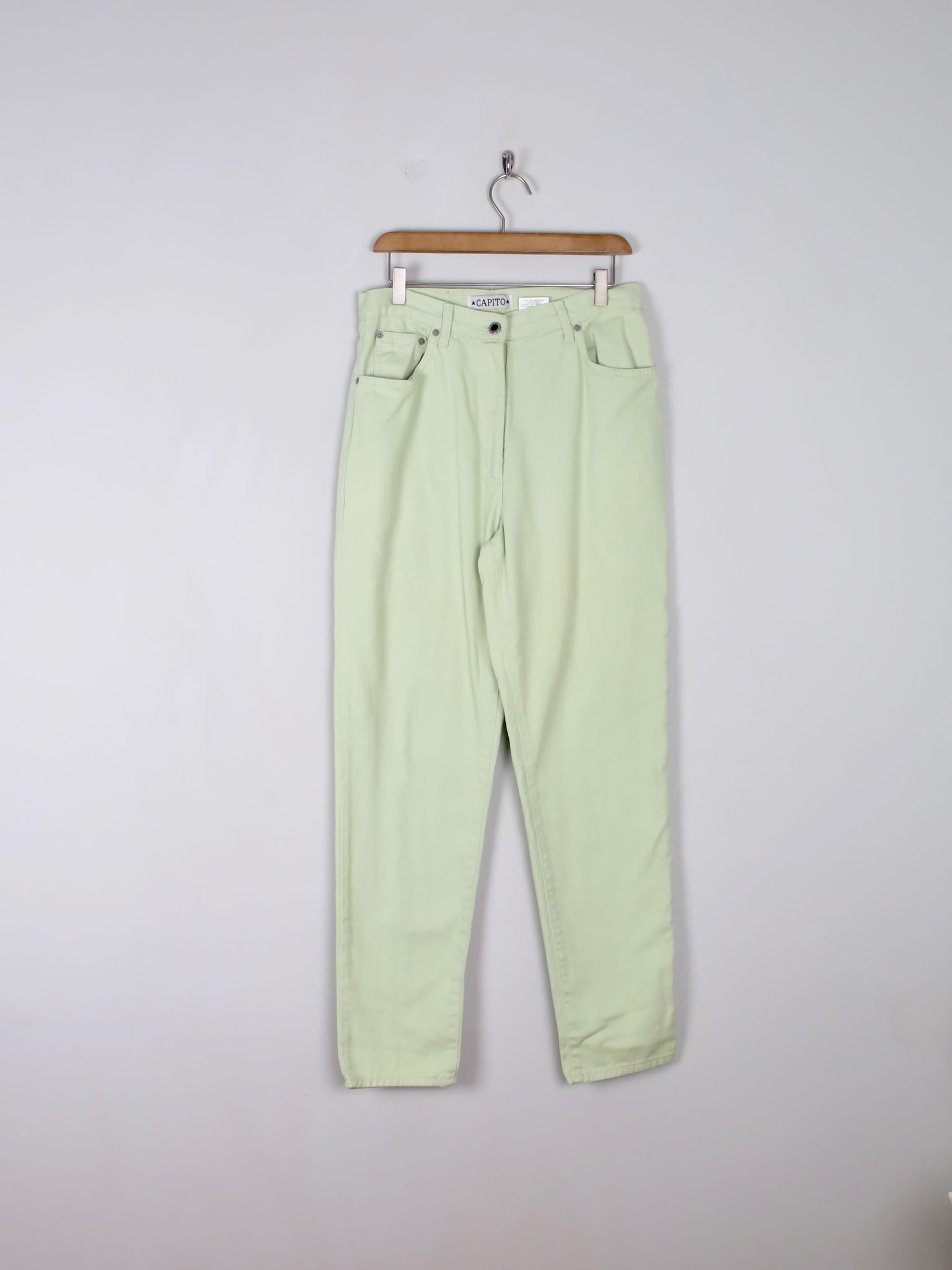 Women's Vintage Green Trousers 31" - The Harlequin