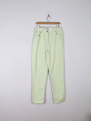 Women's Vintage Green Trousers 31" - The Harlequin
