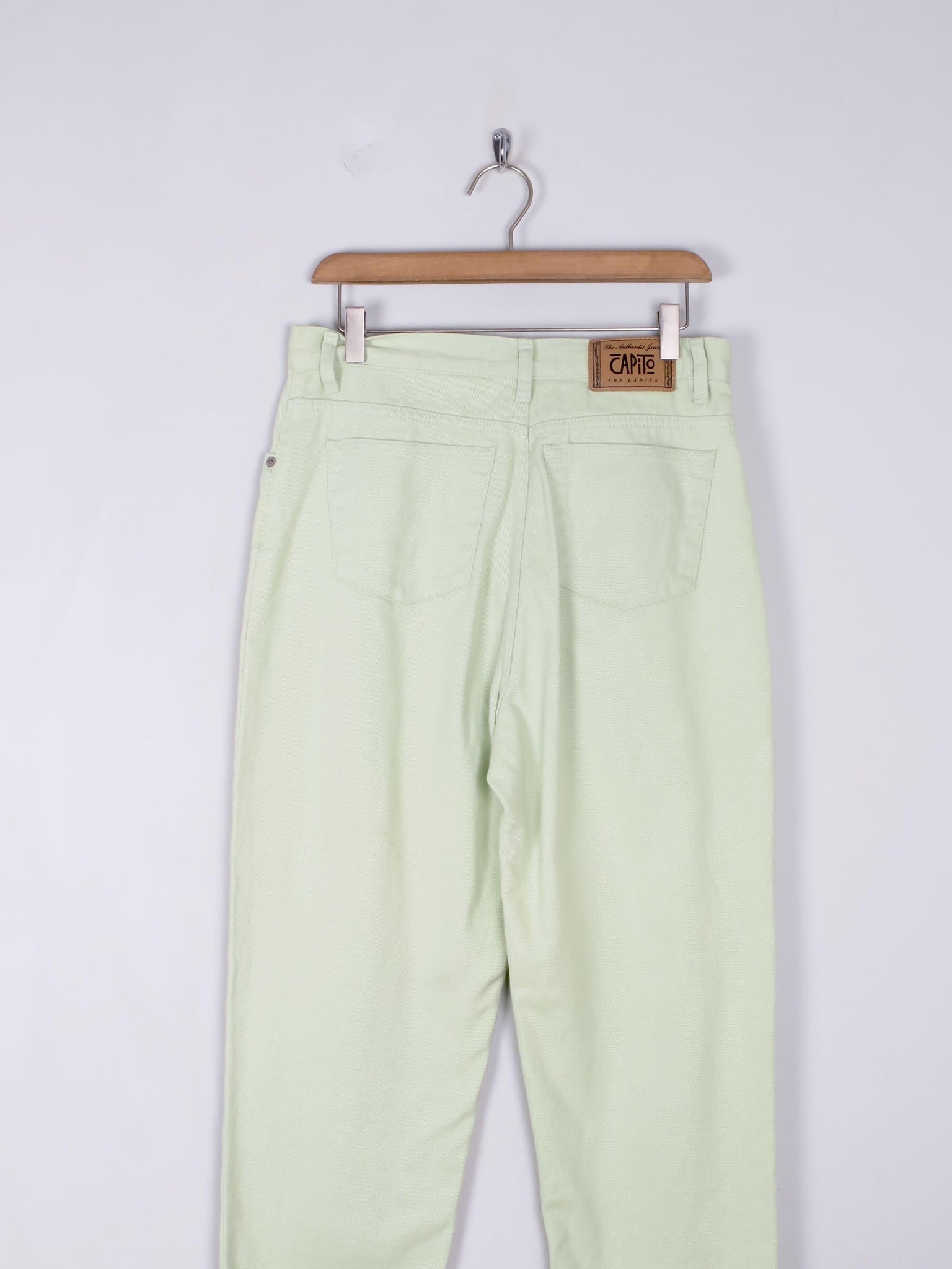 Women's Vintage Green Trousers 31" - The Harlequin