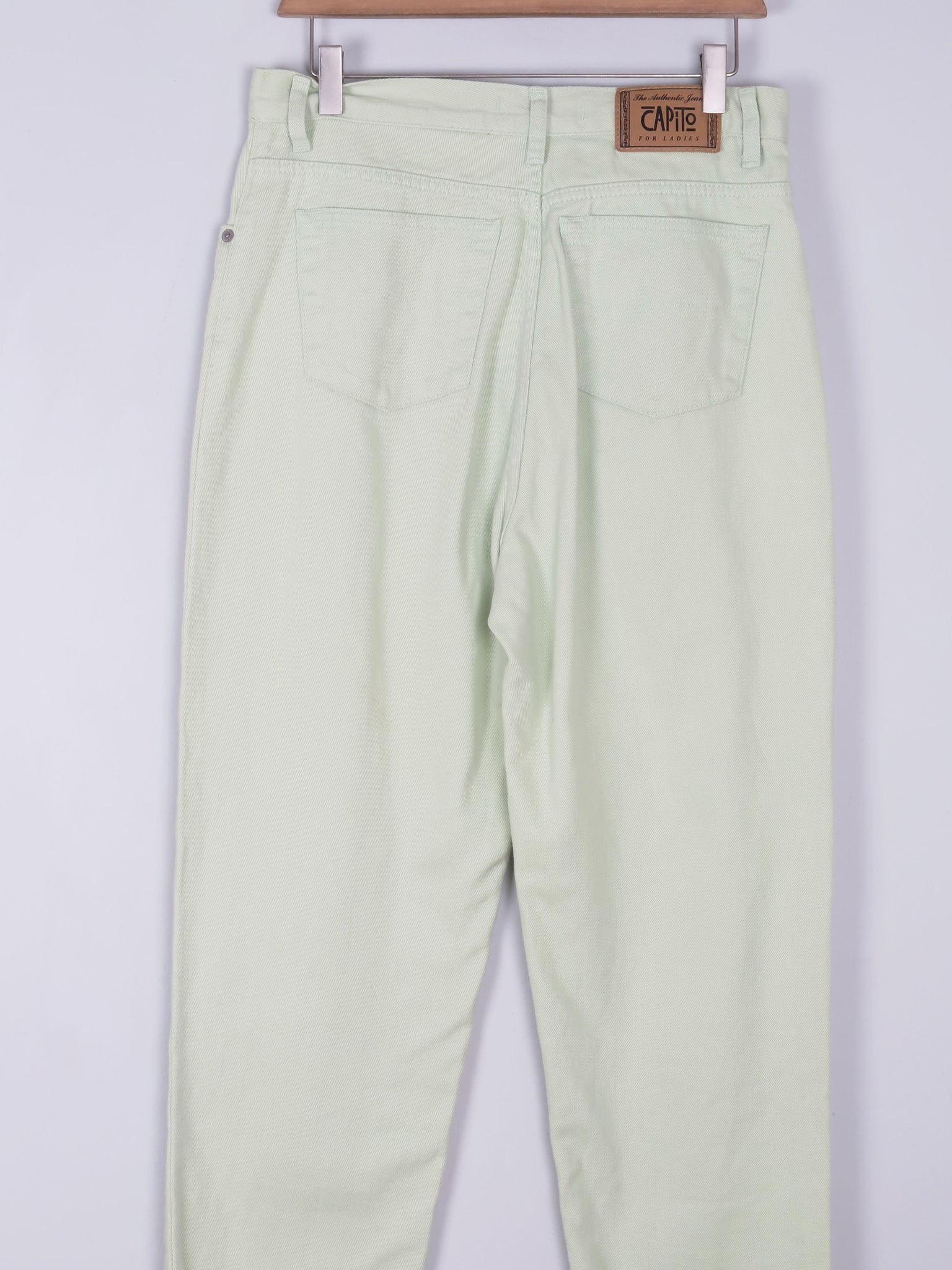 Women's Vintage Green Trousers 31" - The Harlequin